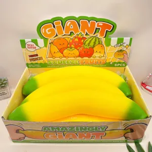 Riesen Banane Squishy Spielzeug Süß Cartoon Langsam Steigendes Dekompressionsspielzeug Stressabbau Ficht Spielzeug Neuheit Geschenk Für Kinder Erwachsene