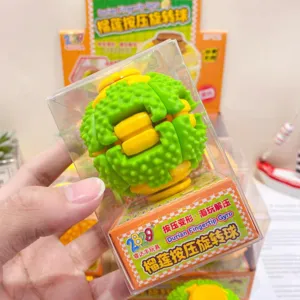 Innovative durian decompression toy, interactive fingertip gyro pressure relief sensory ball.