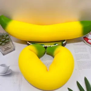 Kreatives 40cm großes Bananen-Form Cartoon Entlüftung Squeeze Spielzeug Dekompression