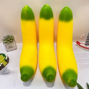 Kreatives großes 40cm Bananen-Quetschspielzeug, süßes Cartoon-Druckminderungs-Detail.