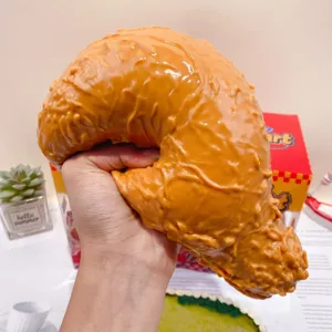 Creative funny giant chicken leg squishy toy cute kids decompression toy funny stress relief