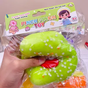 Divertido juguete squishy de pan grande, lindo juguete antiestrés con textura suave y flexible.