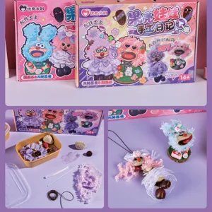 Creative walnut shell doll DIY handmade craft kit cute bean plush toy pendant set