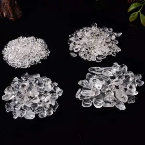 Natural White Crystal Gravel Rough Polished Quartz Stones For Home Decor Healing Meditation DIY Jewelry Making Craft