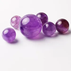 Natürlicher Amethyst Kristall Kugel Violett Quarz Edelstein Ornament Heim Dekoration