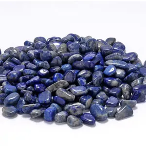 Natural Lapis Lazuli Tumbled Stones Bulk Healing Crystal Chips for Home Decoration