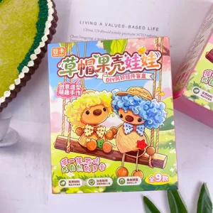 Set de juguete hecho a mano caja sorpresa colgante carillón muñeca cáscara de fruta DIY creativa