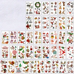 Christmas temporary tattoo stickers waterproof kids cartoon tattoo sticker 40pcs set for party.