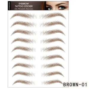 Sticker tatouage sourcils imperméable 6D marron naturel longue durée maquillage outil