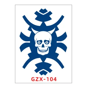 Herbal tattoo sticker waterproof long lasting cool skull tribal design temporary body art