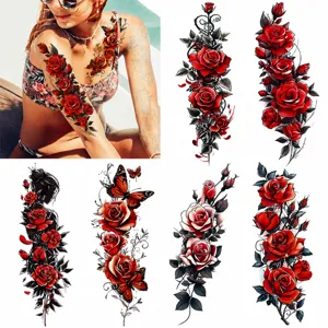Temporary Tattoo Stickers Waterproof Fake Body Art Arm Leg Chest Flash Tattoo Sticker For Men And Women