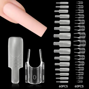 Professionelles Nagelverlängerung Dual Forms Set mit Clips für schnelles Nageldesign.