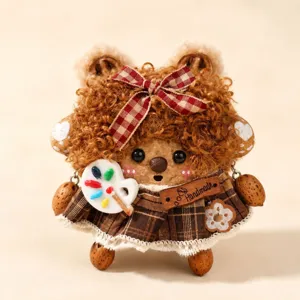 Handmade DIY nut doll pendant creative cute plush toy creative gift for friends birthday present