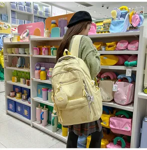 Zaino per studenti leggero e capiente con stampa di stelle e scomparti multipli per la scuola