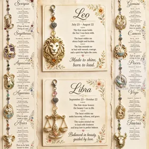 Vintage zinc alloy 12 zodiac signs keychain pendant emotional gift retro decorative accessory.