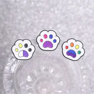 Joli Pin's émaillé patte de chat LGBTQ+ Drapeau arc-en-ciel badge en métal pour sac