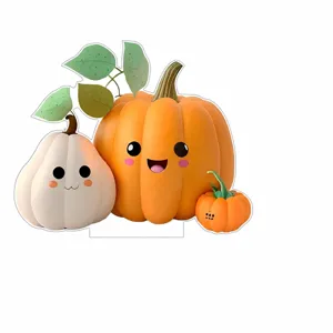 Cute 2D acrylic cartoon pumpkin desktop standee home room decoration ornament gift