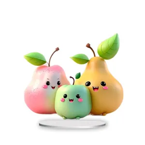 Detailed view of the cute cartoon fruit acrylic standee, featuring vibrant color and fun design.