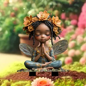 Charming fairy butterfly garden stake, waterproof acrylic outdoor yard art decoration.