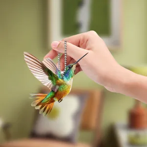 Kolibri Acryl Autoanhänger Hängeornament Rucksack Charm für Heimdekoration Geschenk