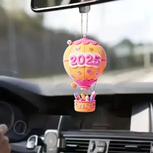 Grazioso ciondolo per specchietto retrovisore auto mongolfiera 2025 decorazione