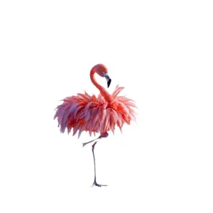 Acrylic Flamingo Car Hanging Ornament Cute Pink Bird Auto Interior Decor Pendant 1pc