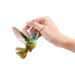 Bunter Acryl Kolibri Auto Hängeornament Süßer Tier Anhänger Rucksack Deko Geschenk
