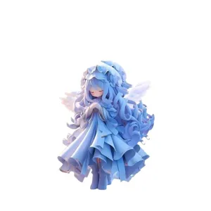 Blue angel acrylic car hanging ornament cute anime rearview mirror decorative pendant