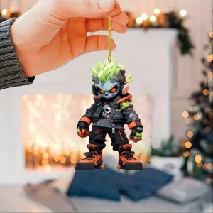 Acryl Cartoon Anime Figur Auto Hänge Ornament und süßer Schlüsselanhänger Dekor