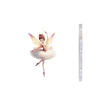 Ornamento appeso fata ballerina in acrilico simpatico ciondolo specchietto auto