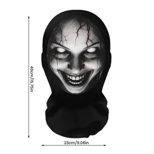 Halloween spettrale teschio stampa passamontagna maschera viso intero festa supporto