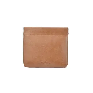 Mini PU leather cosmetic bag coin purse portable lipstick storage pouch for women daily use.