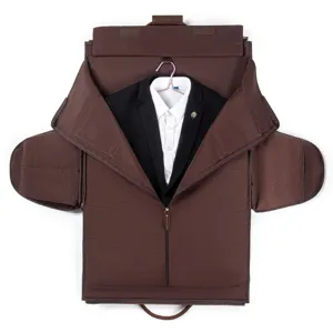 Convertible garment bag travel suit carrier folding luggage bag for business trips.