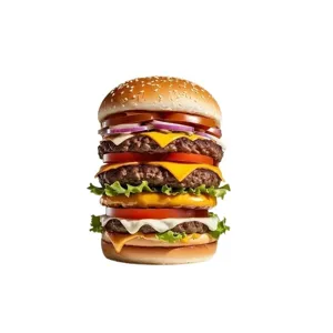 2D Burger Acryl Auto Rückspiegel Anhänger süße lustige Schlüsselanhänger Dekoration Haupt