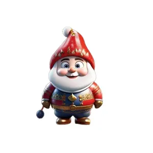 Cute Christmas cartoon character car pendant acrylic rearview mirror decor ornament for auto
