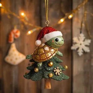 Niedliche Schildkröte Weihnachtsbaum Hängeornament Feiertag Party Heimdeko Geschenk