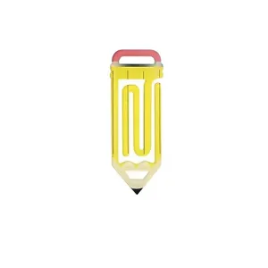 Creative pencil shaped acrylic paperclip DIY sublimation blank stationery decorative clip.