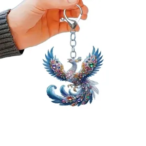 Acryl Phönix Vogel Schlüsselanhänger Handtasche Auto Rückspiegel Hängende Deko
