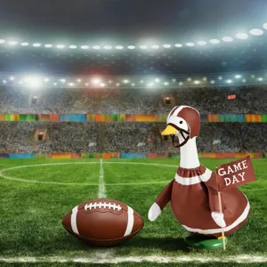 23 Zoll Veranda Gans Football Outfit 3tlg Set Stadion Sport Thema dekorative Kleidung.