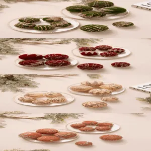 Set di palline di Natale in velluto floccato, 6cm 8cm sfere decorative sospese per albero.