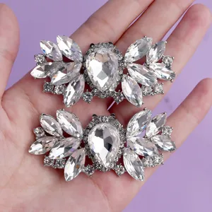 Sparkling crystal rhinestone shoe clips bridal wedding accessories shiny decoration pieces
