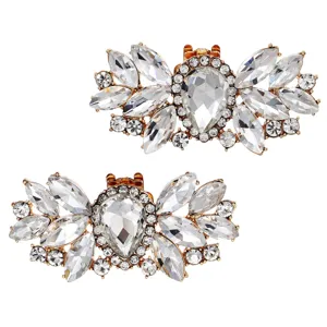 Crystal Rhinestone Shoe Clips Set Decorative Shoe Buckles for Women Wedding High Heels
