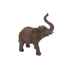 Resin elephant figurine home decor lucky ornament sculpture for desktop table display