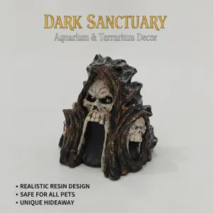 Solar Skull Light Resin Halloween Gothic Decor Luminous Skeleton Figurine Outdoor Garden Yard Ornament Statue
