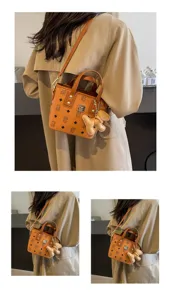 Korean style printed bucket bag women summer fashion versatile shoulder crossbody bag chic design