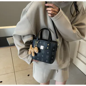 Women's printed bucket bag stylish casual handbag shoulder crossbody bag summer new 2025