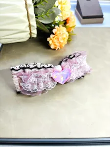 Pince à cheveux nœud en peluche douce avec cœur cristal rose pour femmes accessoires de détail