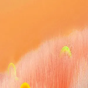 Douce couverture de fond de photographie en peluche avec texture degradee orange rose chaleureuse.