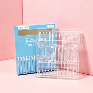 Disposable sticky ear picks transparent earwax removal tool household ear cleaner 24pcs