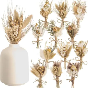 Bohemian Dried Flower Bouquets Mini Natural Plants Dried Flowers For Wedding Table Home Room Decor Gift